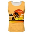 thumbnail image 4 of Mens Tank Top Fashion Spring Casual Round Necklineline Printed Daily Loose Fit Breathable Refreshing Workout Tanks Sizes XL, 4 of 5