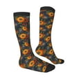 Fotbe Sunflowers print Women's Men's Novelty Crew Socks Cotton Socks