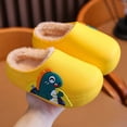 thumbnail image 1 of Zapatillas de algodón para niños, de invierno, impermeables, antideslizantes, para interior, para el hogar, cálidas, de felpa, para niños medianos y grandes, 1 of 1