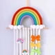 thumbnail image 2 of Accesorios para el cabello con borlas de arcoíris nórdicos, horquillas para el cabello, almacenamiento, decoración de pared tejida para habitación de niños, 2 of 6