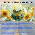 thumbnail image 3 of 1 Pcs 2D Flat License Plate Covers & Frames, Green Frog For Decorative Front, Waterproof For Decoration Aluminum License Plate Covers & Frames Cover For Men Women, 12" X 6", 3 of 7