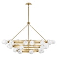 thumbnail image 4 of Fredrick Ramond Fr41908 Selene 36 Light 60" Wide Ring Chandelier - Black, 4 of 7