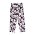 thumbnail image 4 of Xecao Lilies Flowers Women's Straight Lounge Pajama Pants: The Epitome of Relaxed Sleepwear, 4 of 9