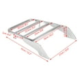 thumbnail image 4 of Motorcycle Support Shelf , Akozon Rear  Bar Luggage Rack Fits Rear   For Shadow VT750 C2 1997-2003  Silver, 4 of 8