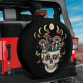 thumbnail image 2 of Lotusprinthandmade Horror Halloween Skullcap and Mushroom Spare Tire Cover With Backup Camera Hole 6 Sizes (35 in.), 2 of 7