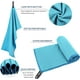thumbnail image 3 of Toalla de viaje de microfibra, suave, ligera y de secado rápido, súper absorbente, compacta, ideal para viajes, deportes y playa, ideal para acampar, mochilas y gimnasio., 3 of 5