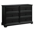 thumbnail image 3 of 6-Drawer Black Bedroom Dresser with Easy-Glide Drawers / Simplifies Storage, 3 of 3