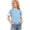 Light Blue, variant on XEGLSBU Girls Shirts Girls Striped Print Short Sleeve T Shirt Casual Comfortable Blend Tee for Everyday Play and Schools Pink Size 6-7 Years