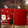 thumbnail image 4 of Fundas Traseras para Sillas de Navidad ZHAOCHENG Papá Noel Reno Muñeco de Nieve, 4 of 5
