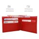 thumbnail image 4 of Cartera Hombre Tarjetero Horizontal Piel 100% Regalo Papá rojo, 4 of 9