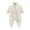 White, variant on Baby Boys and Girls Fleece Footed Jumpsuit, Long Sleeve Zip Front One-Piece Romper for Fall and Winter, White, 3 Months