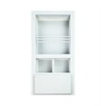 thumbnail image 6 of Metis White Enamel Combination Toilet Paper Holder Recessed Magazine Rack, 6 of 13