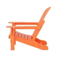 thumbnail image 5 of Westin Outdoor 2-Piece Set Plastic Adirondack Chair with Ottoman Footrest Included, Orange, 5 of 10