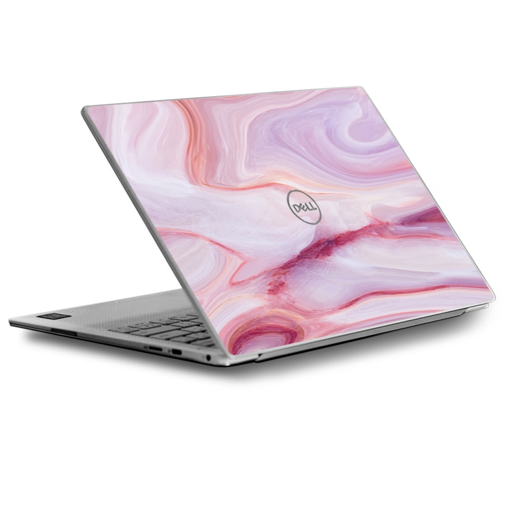 Skin Decal for Dell XPS 13 Laptop Vinyl Wrap / Pink Stone Marble Geode