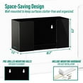 thumbnail image 3 of Adir Glove Holder for Wall Mount – Acrylic Glove Dispenser Station for Tissue Box - Medical Glove Organizer for Hospital, Labs – (Black for 1 Box), 3 of 9