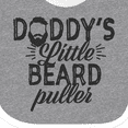 thumbnail image 4 of Inktastic Daddys Little Beard Puller Boys or Girls Baby Bib, 4 of 4