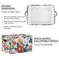 thumbnail image 2 of Yayeee Canvas Storage Basket with Handles for Shelves Fabric Bins Closet Organizer, Colorful Flowers Pattern, 2 of 8