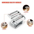 thumbnail image 2 of Machine Manuelle à Pâtes avec 6 Réglages d'Épaisseur Réglables, Fabricant de Nouilles 2-en-1 pour Spaghetti, Fettuccines, Lasagne, 2 of 6