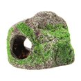 thumbnail image 2 of Cueva de resina para acuario, decoración para peceras – Adorno de roca de arenisca natural con entrada grande para peces, camarones y tortugas – Refugio acuático para terrario o acuario paisajístico, 2 of 6