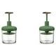 thumbnail image 2 of Kearding Limpieza facial Piel Ducha Baño Espuma de burbujas Crema reutilizable Fabricante de espuma Salón de viajes Hotel Copa de espuma Verde Verde oscuro 2Conjunto, 2 of 6
