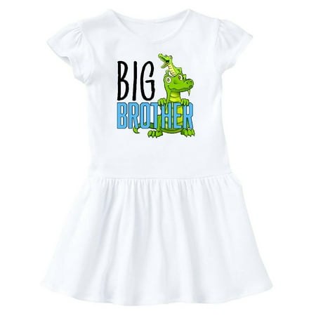 

Inktastic Big Brother with Cute Alligators Gift Baby Girl Dress