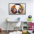 thumbnail image 3 of Stupell Industries Contemporary Music In Color Splatter Gray Floating Frame Canvas Art, 31 x 21, by Creative Studio, 3 of 8