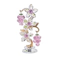 thumbnail image 2 of Pisapapeles de cristal con decoración rosa, flores de colección, figura hecha a mano para estantería de oficina, decoración de sala de estar, 2 of 9