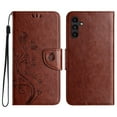 thumbnail image 2 of Feishell Slim Wallet Phone Case for Samsung Galaxy A56 5G ,Butterfly & Floral Embossed PU Leather Anti-Scratch Shockproof Magnetic Clasp Flip Kickstand Credit Card Slots Phone Cover,Brown, 2 of 9