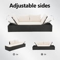 thumbnail image 3 of vidaXL Patio Bed Outdoor Daybed Sofa Lounge Chair Patio Furniture Poly Rattan, 3 of 7