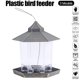 thumbnail image 4 of Ounissouiy Alimentador colgante para pájaros salvajes, comederos para pájaros al aire libre, contenedor de comida, comedero para pájaros Gazebo para Almacenamiento y organización del hogar Ounissouiy HA023519-00, 4 of 4