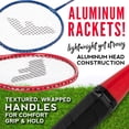 thumbnail image 6 of Franklin Sports Red, White and Blue 2 Player Badminton Racket Set, 6 of 9