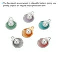 thumbnail image 5 of Uxcell Shell Pendants Faux Pearl Drops, 60 Pack Imitation Pearl Pendant for Jewelry Making, 5 of 6