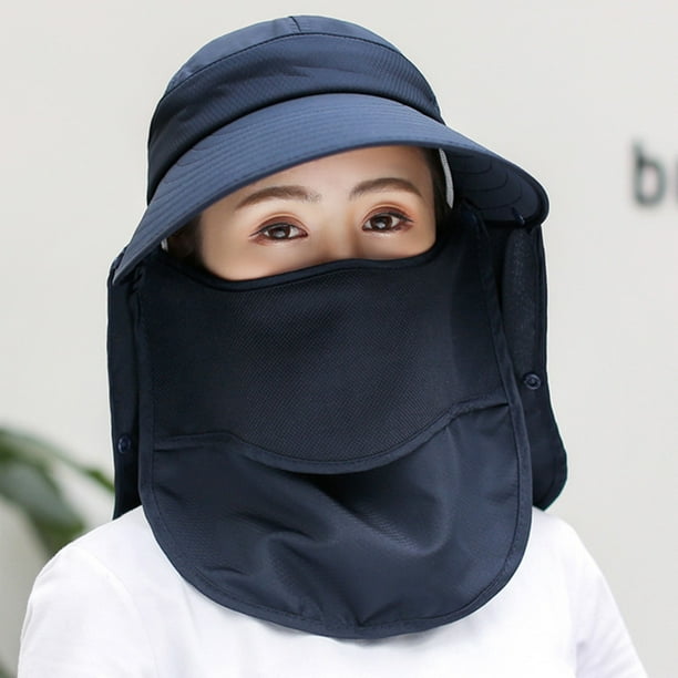 Máscara de protección solar para montar cara completa mujer anti-ultravioleta que cubre protección f Abanopi Sombrero para el sol