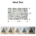 thumbnail image 2 of Modern Abstract Area Rug Carpet X Rugs for Living RoomMachine Washable Rugs for Bedroom Dining Living Room Rug Grey MultiColor, 2 of 6