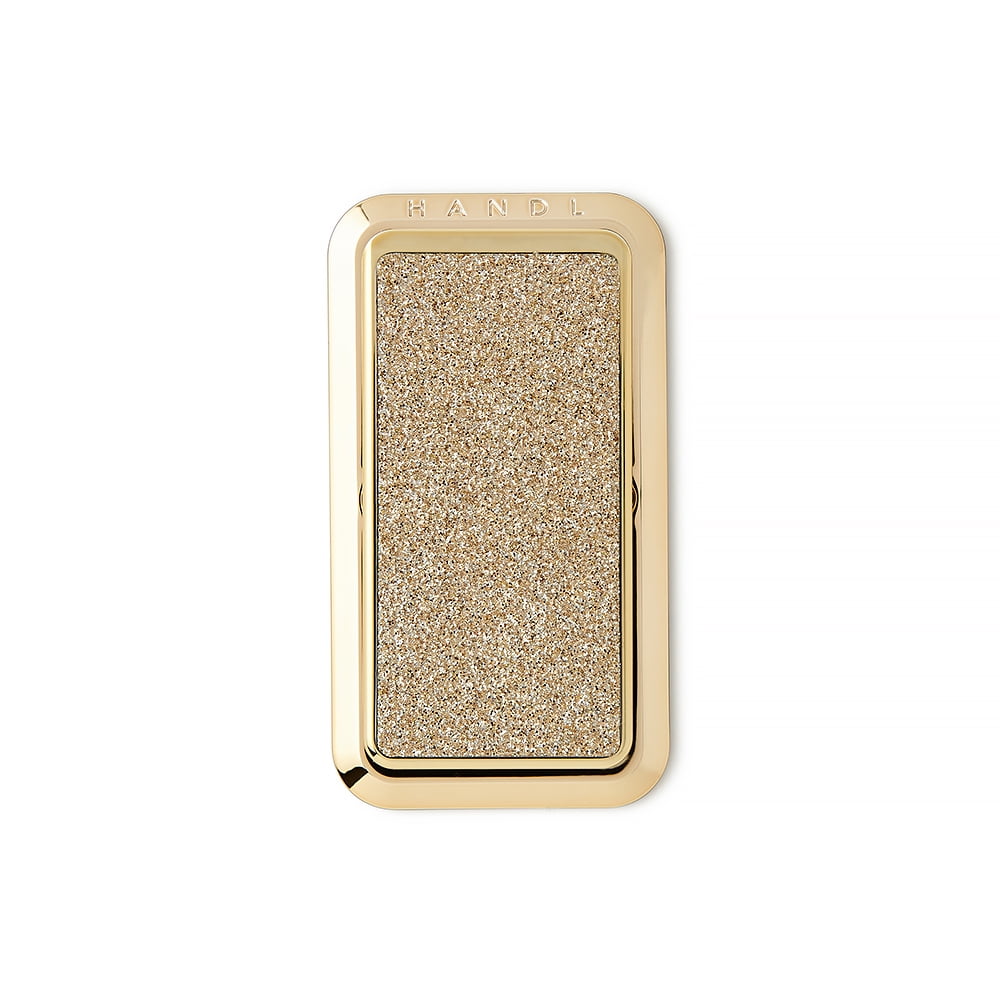 HANDLstick Universal Phone Grip and Stand, Gold Glitter