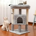 Pefilos 29" Cat Tree Tower for Indoor Cats Cat Condo with Sisal