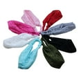thumbnail image 5 of Naierhg Girl's Stretchy Wide Lace Headband Turban Headwrap Bandanas Hairband, 5 of 7