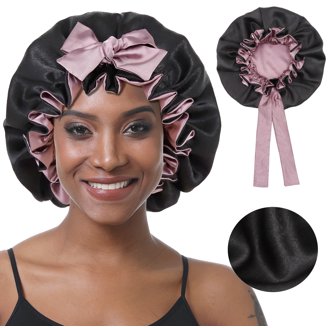 100% Mulberry Silk Sleeping Bonnet for Women Large Sleep Cap  display picture 1