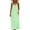 Mint Green, variant on Iyufng Summer Dress for Women Fashion Long Spaghetti Strap Sleeveless Backless Casual Stripes