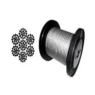 PSI, Double Looped Galvanized Steel Vinyl Coated 5/16 Cable, 7x19 Strand, 1/4 Core, Multi-Purpose Outdoor Wire Rope Braided Steel Safety Cable (150 feet, Clear