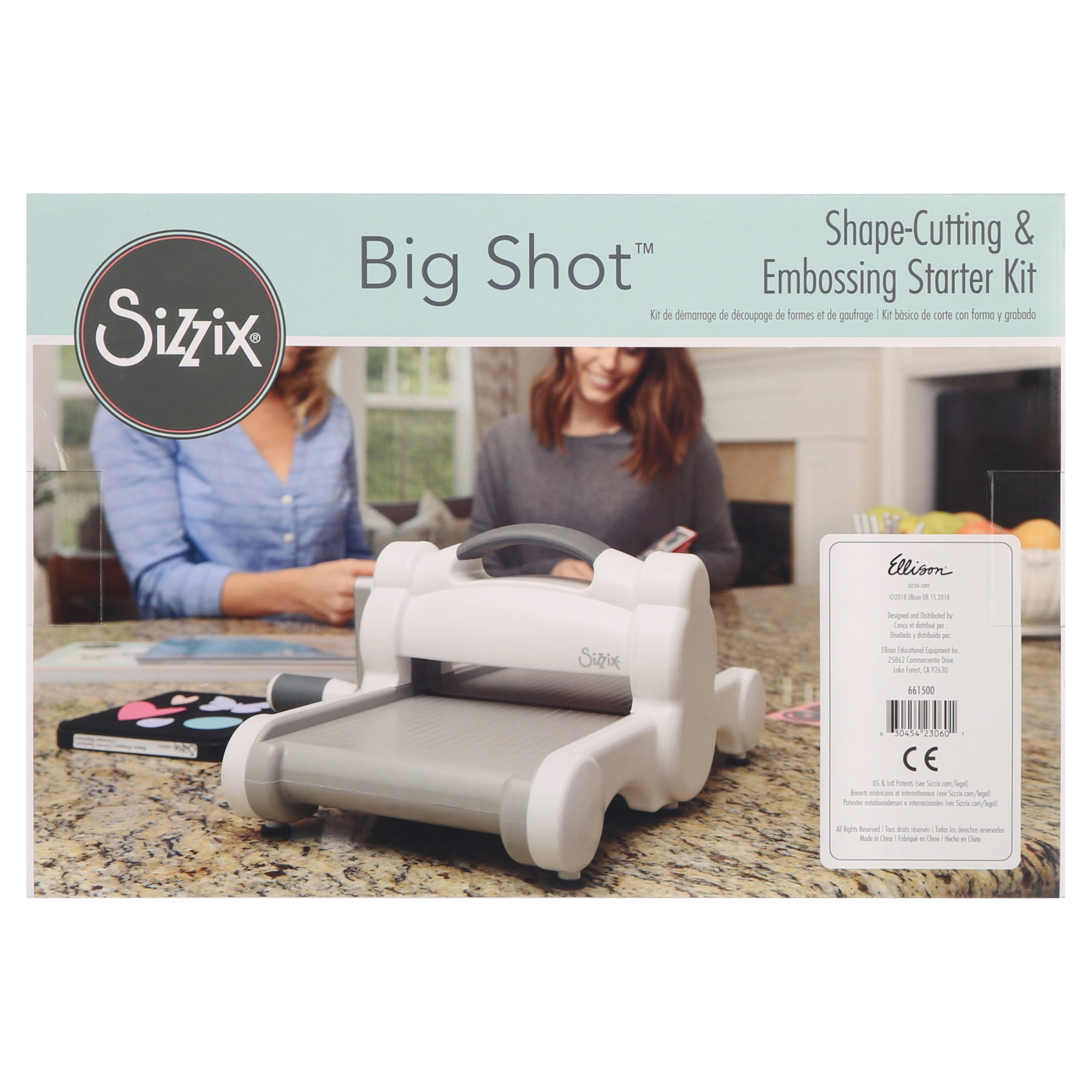 Sizzix Big Shot Plus Starter Kit 660341 Manual Die Cutting &  Embossing Machine for Arts & Crafts, Scrapbooking & Cardmaking, 9” Opening