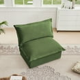 thumbnail image 5 of Modern Minimalist Fabric Armchair 85cm - Green & Comfortable, 5 of 17