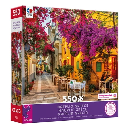 Ceaco 550-Piece Around the World Nafplio Greece Interlocking Jigsaw Puzzle