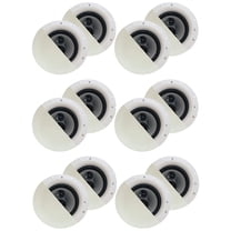 Acoustic Audio CSic84 Frameless In Ceiling 8" Speaker 6 Pair Pack 3 Way Home Theater Speakers