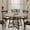 Gray, variant on 47 Inch Round Dining Table Set for 4-6 with Storage Shelf & Metal Base, Circle Wooden Kitchen Table Set for Dining Room (Only  Table )