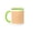 Green/White, variant on 3drose, Lite Peach, 15oz Mug