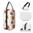 thumbnail image 5 of Uemuo Popcorn Pattern Portable Toiletry Bags with Handle, Waterproof travel Make up Bags for Women, Large Capacity Travel Cosmetic Bags, 5 of 9