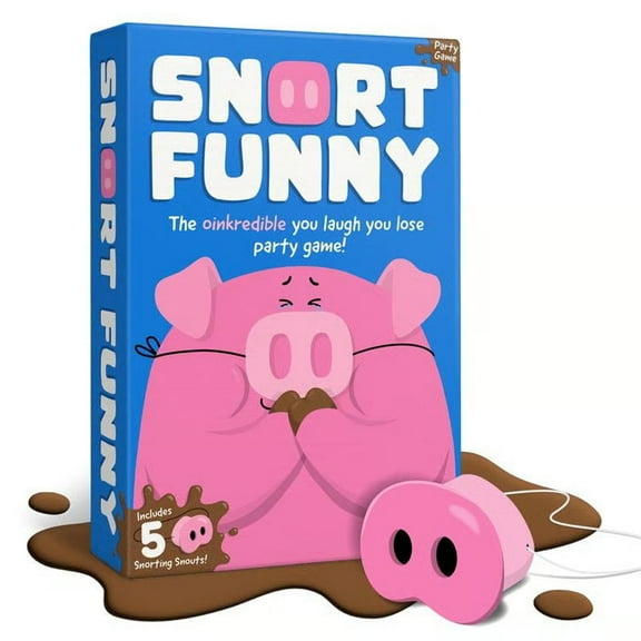 Snort Funny Party Games, The Oinkcredible You Laugh You Lose Party Game Pig Game with 150 Challenge Cards Fun and Engaging Family Reunion & Adult Games for Groups