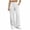 White, variant on Sunnin Womens Front Seam Sweatpants Wide Leg Pull On Elastic Waist Side Pockets Casual Athletic Trousers