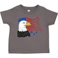 thumbnail image 3 of Inktastic American Bald Eagle and Flag Sketch Style Boys or Girls Toddler T-Shirt, 3 of 5